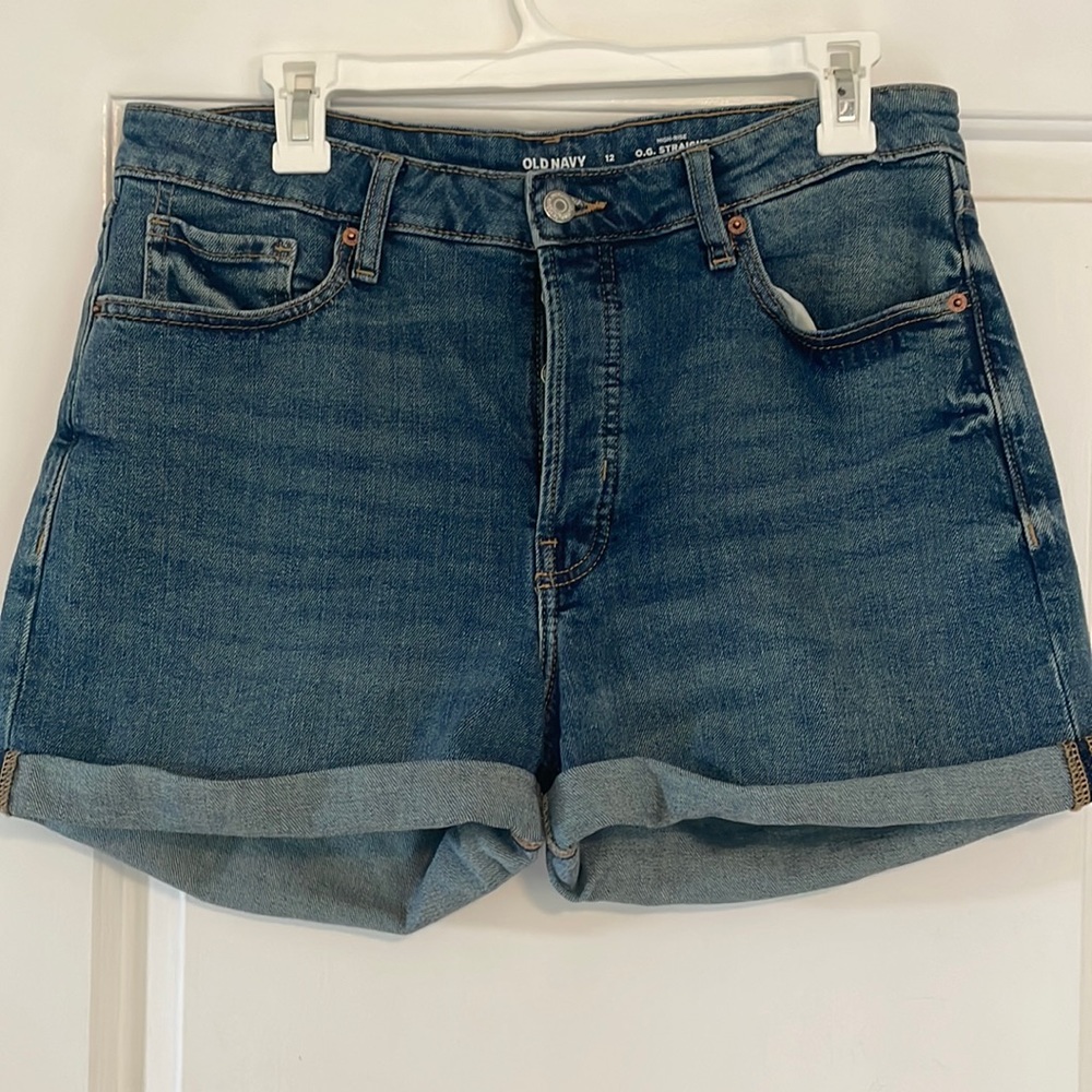 High Rise O.G. Straight denim shorts